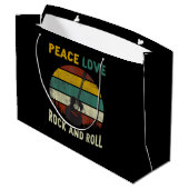 Peace Love & Rock & Guitar転が Player Guitarist V ラージペーパーバッグ (裏面アングル)