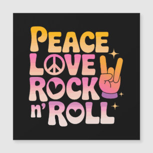 Peace Love Rock n Roll – 音楽 – インスパイアタイポグラフィ