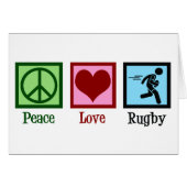 Peace Love Rugby Team Holiday Card (正面横)