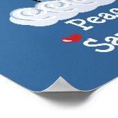 Peace Love Save The Whales Poster ポスター (角)