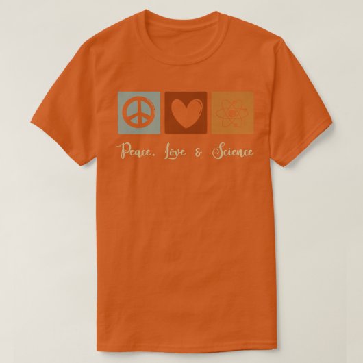 Peace, Love & Science Premium Tシャツ (デザイン正面)