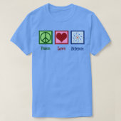 Peace Love Science  Tシャツ (デザイン正面)