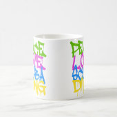 Peace Love Scuba Diving コーヒーマグカップ (中央)