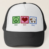 Peace Love Sheep キャップ (正面)