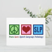 Peace Love SLP言語病理学 カード (スタンド正面)