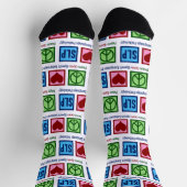 Peace Love SLP言語病理学 ソックス (上部)