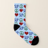 Peace Love SLP言語病理学 ソックス (左内側)