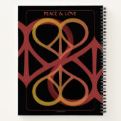 Peace & Love Spiral Notebook ノートブック (裏面)