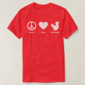Peace Love SquirrelsFunnyFor ADHD1146 Tシャツ (デザイン正面)
