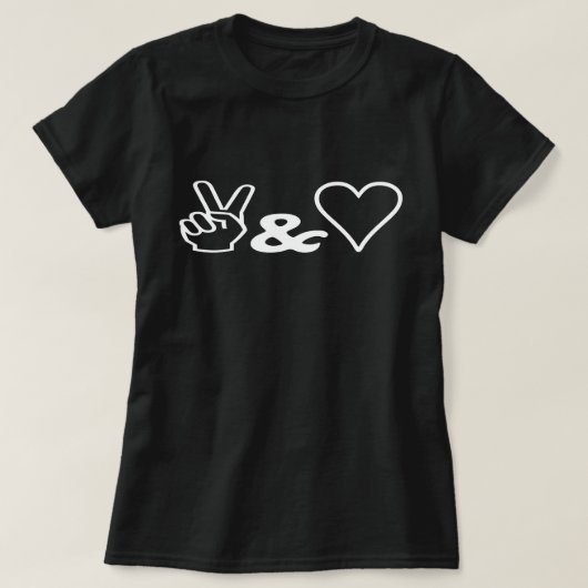 Peace & Love Tシャツ (デザイン正面)