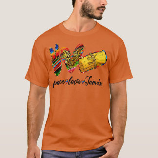 Peace Love Tamales Shirt Tamales火曜日メキシコF Tシャツ