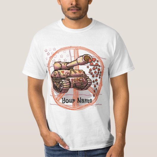 Peace Love Tank Tシャツ (正面)