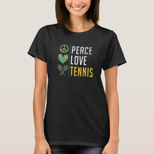 Peace Love Tennis Tシャツ (正面)