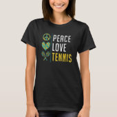 Peace Love Tennis   Tシャツ (正面)