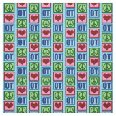 Peace Love TO Cute職業セラピー ファブリック (見本)