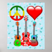 Peace Love Ukuleles ポスター (正面)