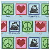 Peace Love Ultrasonography ファブリック (クローズアップ)