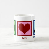 Peace Love Ultrasonography Ultrasound技術者 コーヒーマグカップ (中央)