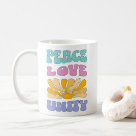 Peace Love Unity コーヒーマグカップ