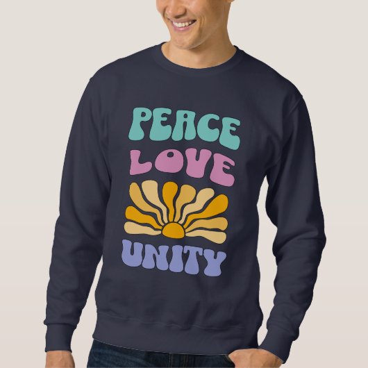 Peace Love Unity スウェットシャツ (正面)