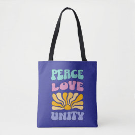 Peace Love Unity トートバッグ