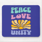 Peace Love Unity マウスパッド (正面)
