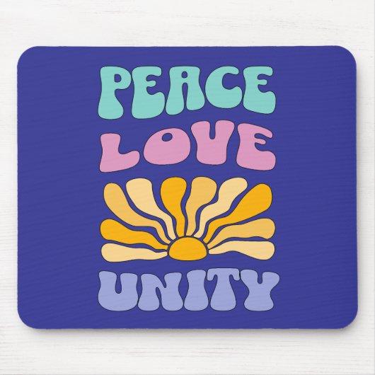 Peace Love Unity マウスパッド (正面)