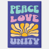 Peace Love Unity マグネット (正面)