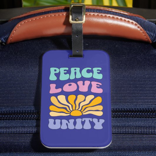 Peace Love Unity ラゲッジタグ (正面インサイチュ2)