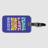 Peace Love Unity ラゲッジタグ (正面横)