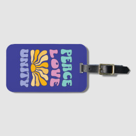 Peace Love Unity ラゲッジタグ