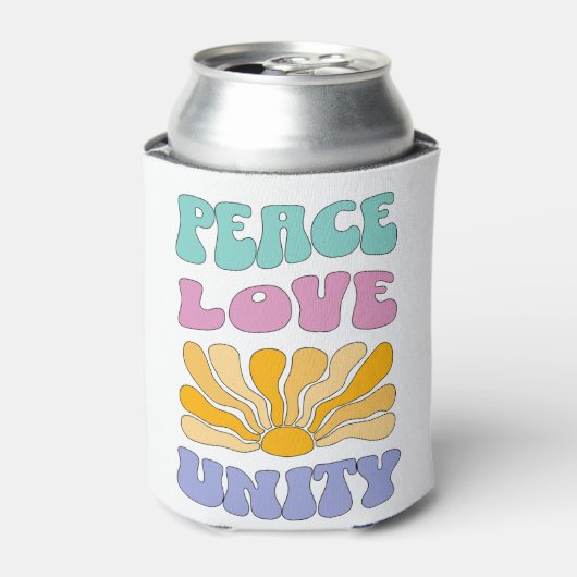 Peace Love Unity 缶クーラー (缶正面)