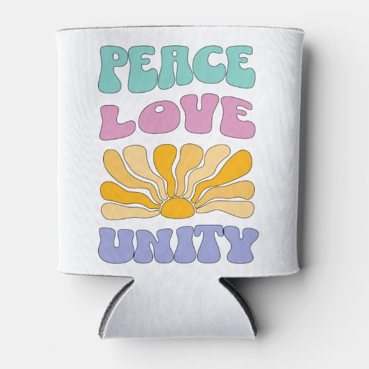 Peace Love Unity 缶クーラー (正面)