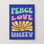 Peace Love Unity 缶バッジ (正面)