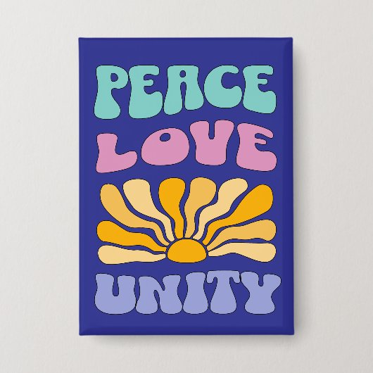 Peace Love Unity 缶バッジ (正面)