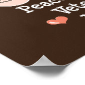 Peace Love Veterinary Medicine Poster ポスター (角)
