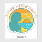 Peace & Love Vibes シール (シート)