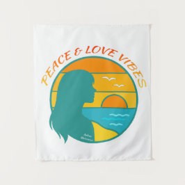 Peace & Love Vibes タペストリー