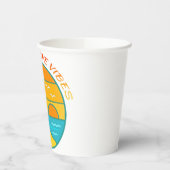 Peace & Love Vibes 紙コップ (左)