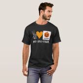 Peace Love Visuals Aac Speech Therapy Slpa Hallowe Tシャツ (正面フル)