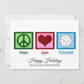 Peace Love Volleyballカスタマイズ シーズンカード (正面)