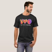 Peace Love Volleyball - Volleyball Lovers Tシャツ (正面フル)