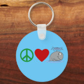 Peace Love Wheres Tシャツ、タンブラー、ギフト キーホルダー (正面)