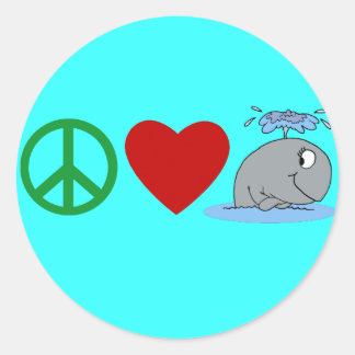Peace Love Wheres Tシャツ、タンブラー、ギフト ラウンドシール