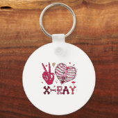 Peace Love X Ray Valentine キーホルダー (正面)