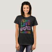 PEACE LOVE YEARBOOKレトロエディタ先生Groovy Sc Tシャツ (正面フル)