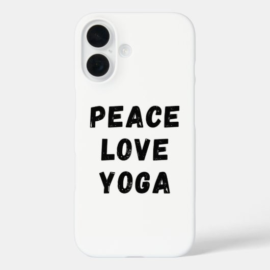 Peace Love Yoga Case-Mate iPhoneケース (裏面)