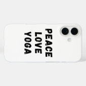 Peace Love Yoga Case-Mate iPhoneケース (裏面 (横))