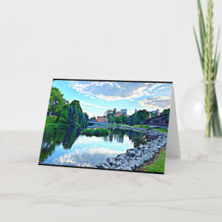 Peace Manitowoc River Reflectionsグリーティングカード サンキューカード