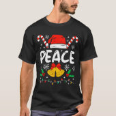 Peace Matching I Come In Peace Couples Santa Hat C Tシャツ (正面)
